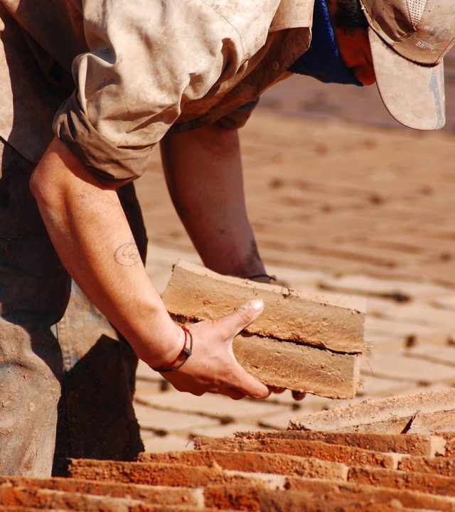 handmade bricks, drying bricks, handmade, dry, brick, construction, factory, material, craft, brown construction